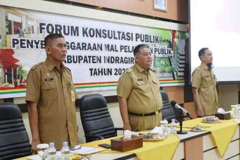 Bupati Inhil Pimpin Rapat Forum Konsultasi Publik Penyelenggaraan Mal Pelayanan Publik