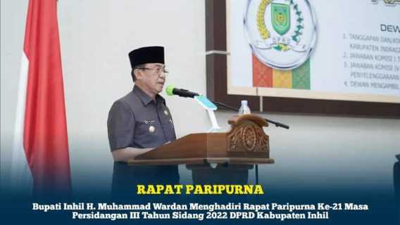Tanggapan Atas Pandangan Umum Fraksi Terhadap Ranperda Inhil
