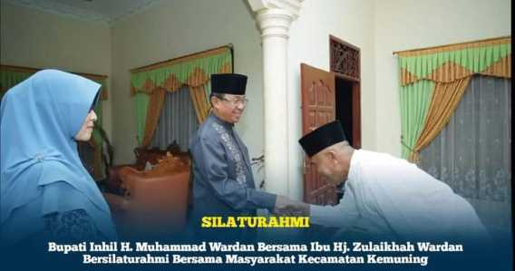 Bupati H.M Wardan Beserta Ibu Hj. Zulaikhah Bersilahturahmi Dengan Masyarakat Kemuning