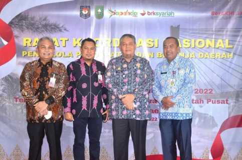 Rakornas Pengelolaan Pendapatan Dan Belanja Daerah Se - Indonesia dihadiri Bupati Inhil