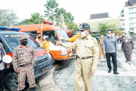 Bupati HM.Wardan Pimpin Apel Hadapi Bencana Alam & Non Alam