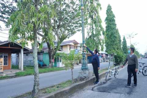 Bupati inhil HM.Wardan Rutin Mengecek Keadaan Ibukota dengan Sepeda