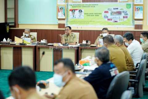 Bupati HM.Wardan didampingi Wabup, Pimpin Rapat TPID TH 2021