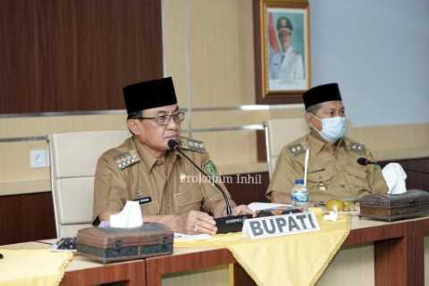 Entry Meeting BPK, Bupati HM.Wardan Harapkan Kerjasama seluruh Pimpinan OPD dilingkungan Pemkab Inhil