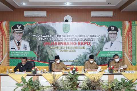 Bupati HM.Wardan Membuka Musrenbang RKPD TH 2022, Inhil Akan Wujudkan MPP