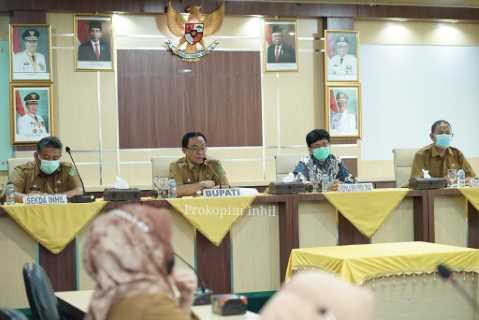 Bupati Inhil HM.Wardan Rapat Exit Meeting bersama BPK RI