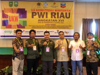 UKW ke-XVI, 6 Wartawan dari PWI Inhil Dinyatakan Berkompeten