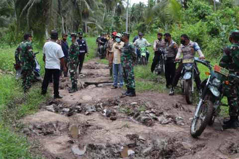 Dua Lokasi Sasaran Pembangunan Fisik TMMD Tahun 2021 Di Daerah Pelangiran