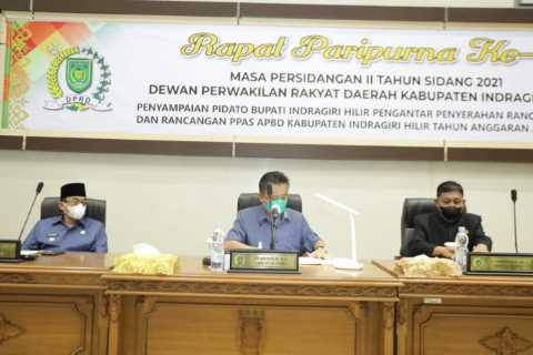 DPRD Inhil Laksanakan Rapat Paripurna Ke-9 Tahun 2021