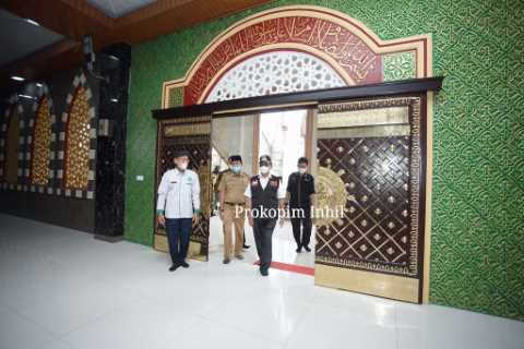 Hidupkan Syiar Islam, Bupati H.M.Wardan Tinjau Renovasi Masjid Jami Pulau Kijang  dan Rumah Tahfidz Saniah Deli Kec. Reteh