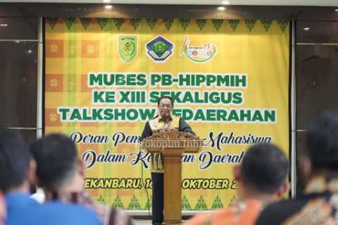 Bupati HM.Wardan Hadiri Mubes HIPPMIH, Harapkan Kontribusi Untuk Kamajuan Inhil