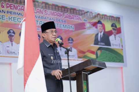 Resmikan Keanggotaan BPD Kecamatan Kateman Bupati HM.Wardan “Jadilah Anggota BPD Yang Amanah”