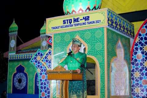 Bupati HM. Wardan Buka STQ ke-42 Kecamatan Tempuling