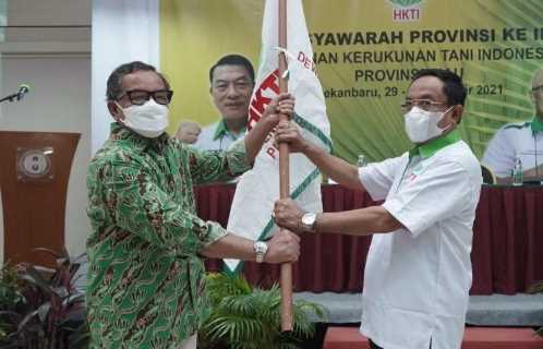 HM Wardan Terpilih Secara Aklamasi sebagai Ketua DPD HKTI Riau Periode 2021-2026