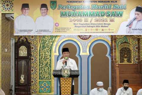 Peringatan Maulid Nabi Muhammad SAW di Masjid YAMP, Bupati HM.Wardan Jadikan Nabi Muhammad Sebagai Suri Tauladan