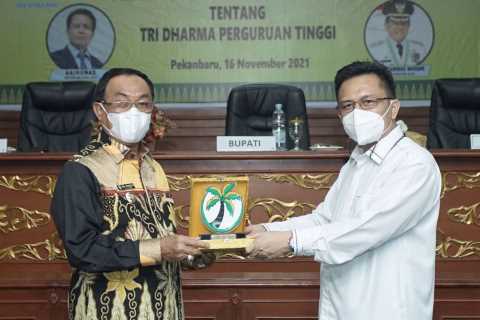 Penandatanganan MoU antara UIN suska Riau dengan Pemerintah Kabupaten Indragiri Hilir tentang Tri Dharma Perguruan Tinggi