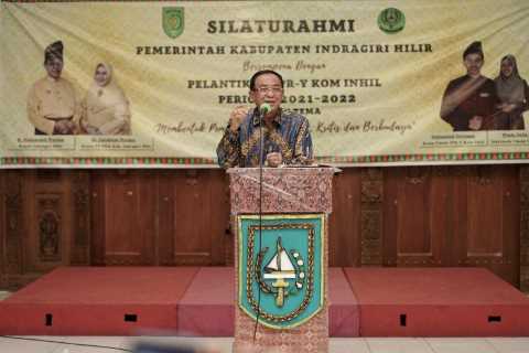 Lantik Pengurus IPR-Y Kom Inhil Periode 2021 - 2022, Bupati HM.Wardan Harapkan Keritikan yang Beretika dan Berbudaya