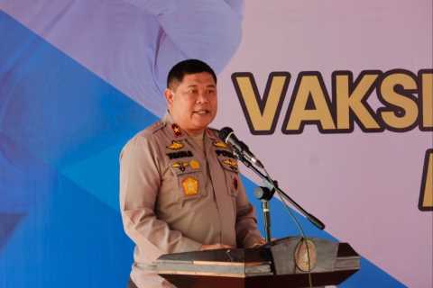 Wakapolda Riau Pada Launching Vaksinasi Anak Usia 6-11 Tahun, \'Tumbuhkan Herd Immunity\'