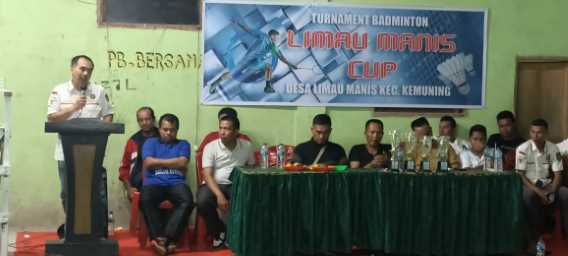 Tutup Turnamen Badminton Limau Manis CUP 2022, Ini kata Ketua DPRD Inhil