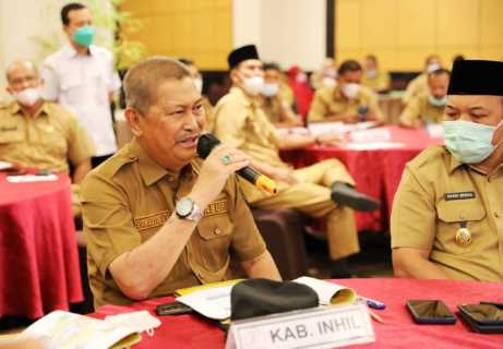 Hadapi HKBN, Ketua TPID Inhil H.Syamsuddin Uti Hadiri Rapat High Level Meeting TPID Provinsi Riau TH 2022