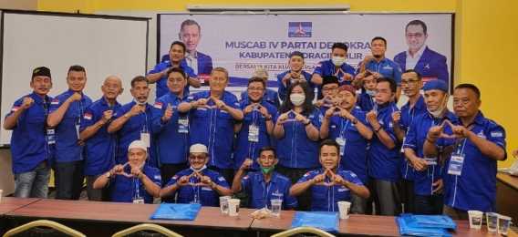 H.Syamsuddin Uti Kembali Terpilih Sebagai Ketua DPC Demokrat Inhil