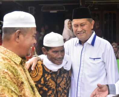 H +5 Idul Fitri 1443 H. Wabup SU Silaturahmi Ke Desa Seberang Senglar