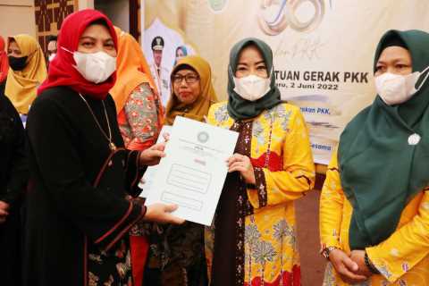 TP-PKK Inhil Juara 1 Pada Peringatan HKG PKK Provinsi Riau