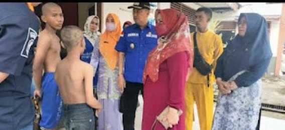 Kadisos Inhil Temui Bocah Tertangkap Ngelem oleh Satpol PP Inhil