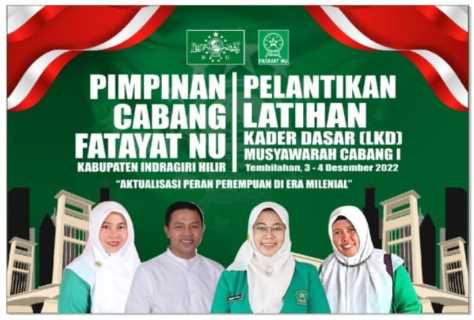 Pengurus Fatayat NU Inhil Periode 2022-2027, Resmi di Lantik