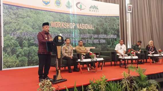Gubernur Al Haris Buka Workshop Nasional Perlindungan dan Pengelolaan