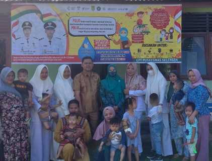 Imunisasi, Kades Kemuning Tua Imbau Warga Sukseskan Vaksin Polio