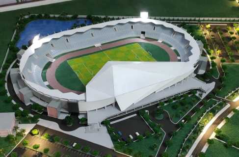 Mega Proyek Stadion Multiyears Pemprov Jambi Mulai Dikerjakan