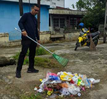 Dukung HPN Riau, Pemkab Inhil Gelar Goro Massal di 15 Titik