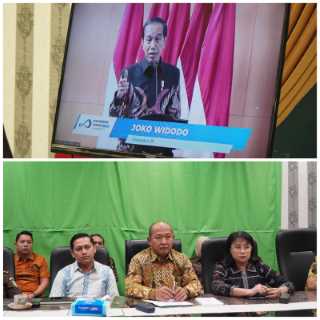 Wakil Kepala Kejati Riau Mengikuti Kegiatan Rapat Koordinasi Nasional Pengawasan Intern Tahun 2023 secara virtual