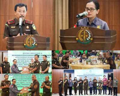 Kajati Riau dan Direktur D Jam- Intelijen Kejagung RI Hadiri Rapat Entry Meeting & Penandatanganan Pakai Integritas Bersama PT. PLN 