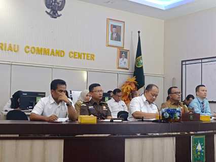 Koordinator Bidang Perdata & Tata Usaha Negara Kejati Riau Hadiri Kegiatan Rapat Koordinasi Pengendalian Inflasi Tahun 2023 Secara Virtual