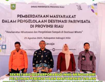 Sekretaris Disparporabud Inhil Hadiri Pembukaan Pelatihan Pemberdayaan Masyarakat