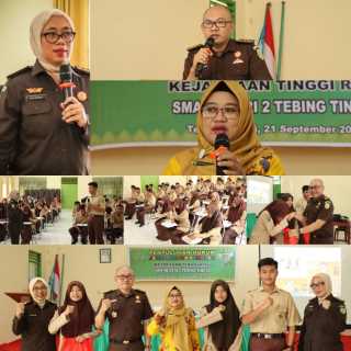 Tim Penkum Kejati Riau Melakukan Penyuluhan Hukum ke SMA 2 Tebing Tinggi 