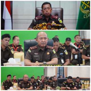 Wakil Kepala Kejaksaan Tinggi Riau mengikuti kegiatan Penutupan Rapat Kerja Teknis Bidang/Badan Diklat Kejaksaan RI Tahun 2023 secara virtual