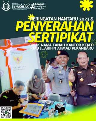 Asisten Pembinaan Kejaksaan Tinggi Riau Hadiri Upacara Peringatan Hari Agraria dan Tata Ruang Nasional 2023