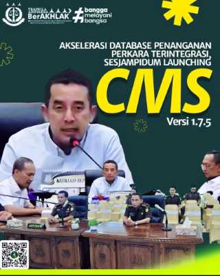 Asisten Tindak Pidana Umum Kejaksaan Tinggi Riau mengikuti kegiatan Launching Case Management System (CMS) Versi 1.7.5 Perkara Tindak Pidana Umum secara virtual