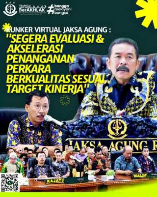Kepala Kejaksaan Tinggi Riau mengikuti kegiatan Kunjungan Kerja Virtual Jaksa Agung Republik Indonesia