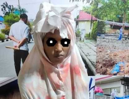 Meresahkan, Satpol PP Inhil Tangkap Pocong dan Manusia Silver