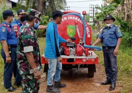 Pelatihan dan Simulasi Tangani Kebakaran: Tim Satrekar Sungai Salak Diharap Jadi Contoh