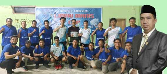 Ketua DPRD Inhil Hadir Final Turnamen Badminton Limau Manis CUP Malam Ini
