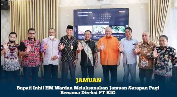 Bupati Inhil Laksanakan Jamuan Sarapan Pagi Bersama Direksi PT GIK
