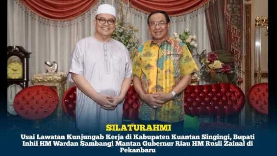 Sampai di Pekanbaru Bupati Inhil Langsung Sambangi Mantan Gubernur Riau Rusli Zainal 