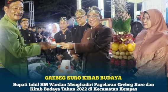 Bupati Inhil HM Wardan Hadiri Gelaran Grebeg Suro & Kirab Budaya di Kempas 