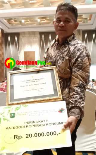 KSU Tasmal dari Inhil Raih Peringkat II Kategori Koperasi Konsumen Tingkat Riau