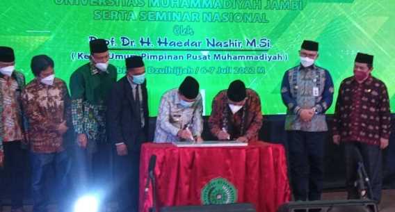 Gubernur Al-Haris Resmikan Gedung Rektorat Universitas Muhammadiyah Jambi